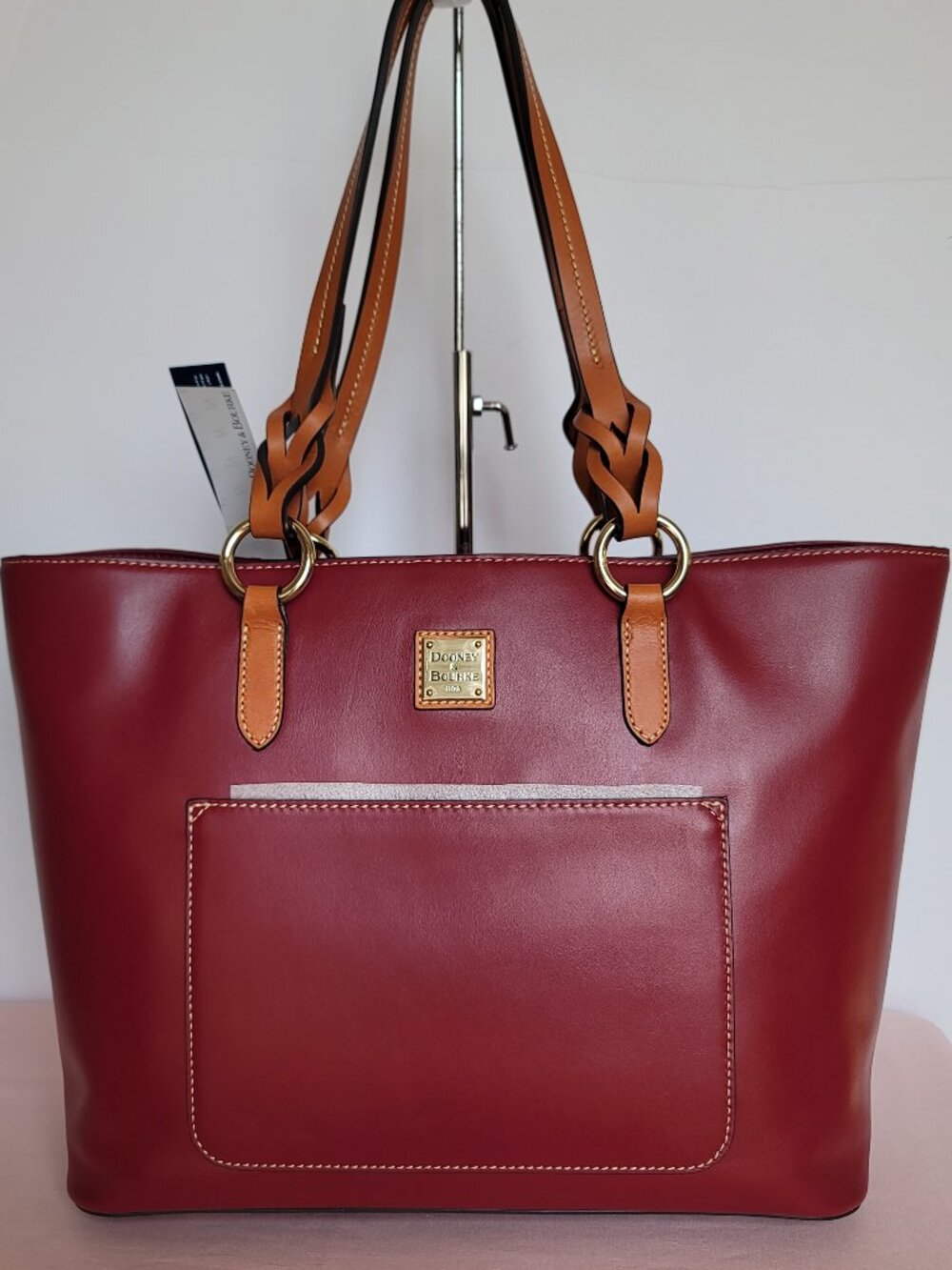 DOONEY & BOURKE Wexford Collection Tammy LARGE Leather Tote Bag-Mulberry color⭐